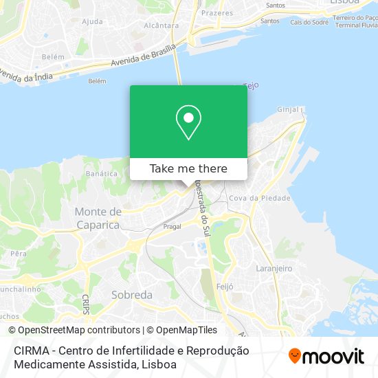 CIRMA - Centro de Infertilidade e Reprodução Medicamente Assistida map