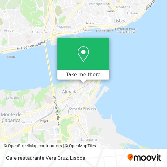 Cafe restaurante Vera Cruz map