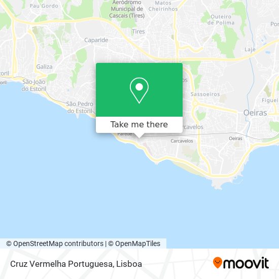 Cruz Vermelha Portuguesa map