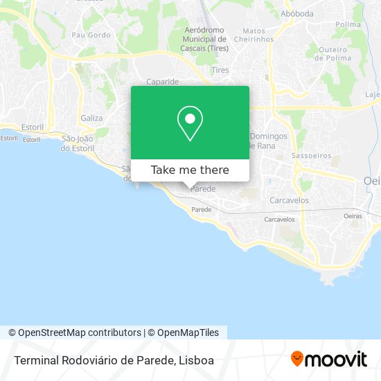 Terminal Rodoviário de Parede map