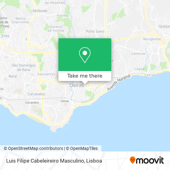 Luis Filipe Cabeleireiro Masculino mapa