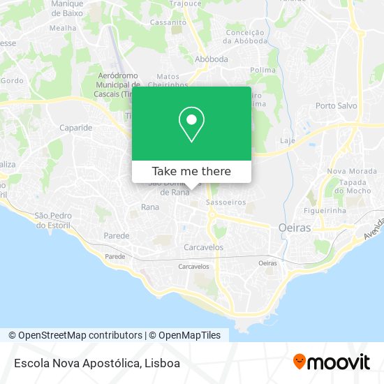 Escola Nova Apostólica mapa