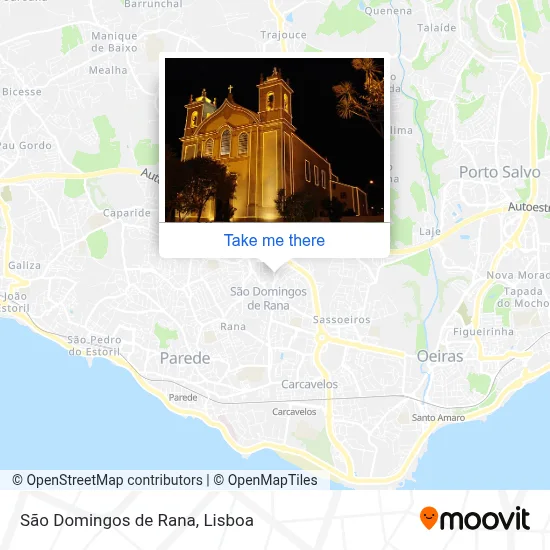 São Domingos de Rana map