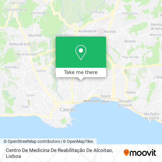 Centro De Medicina De Reabilitação De Alcoitao map