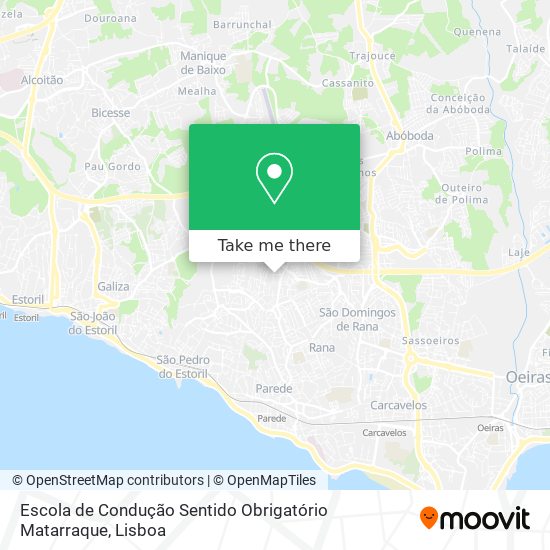 Escola de Condução Sentido Obrigatório Matarraque map