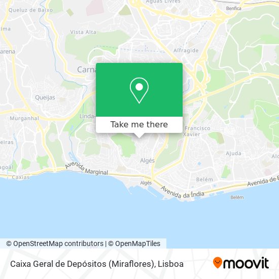 Caixa Geral de Depósitos (Miraflores) map