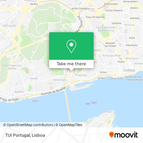 TUI Portugal map