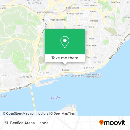 SL Benfica Arena map