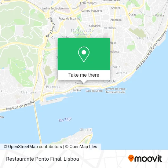 Restaurante Ponto Final map