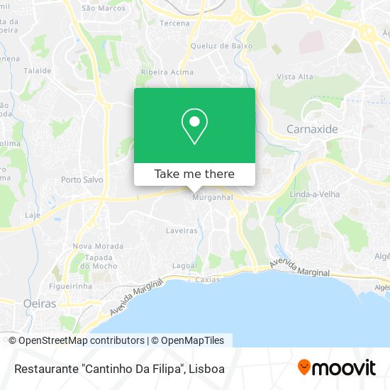 Restaurante "Cantinho Da Filipa" mapa