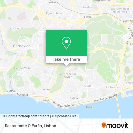 Restaurante O Furão mapa