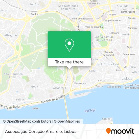 Associação Coração Amarelo map