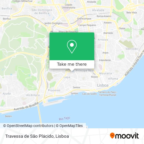 Travessa de São Plácido map