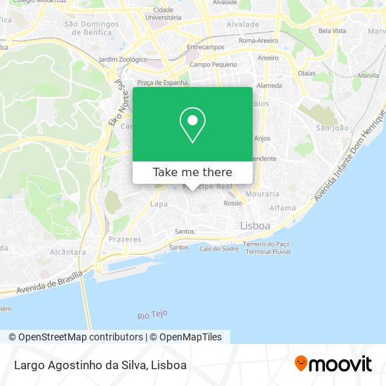 Largo Agostinho da Silva map