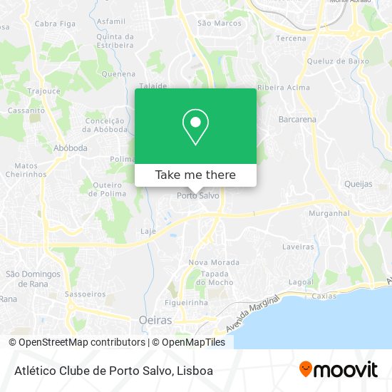 Atlético Clube de Porto Salvo map
