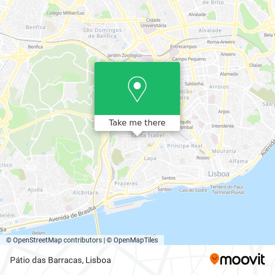 Pátio das Barracas map