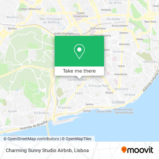Charming Sunny Studio Airbnb map