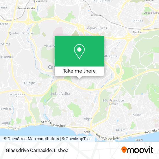 Glassdrive Carnaxide mapa