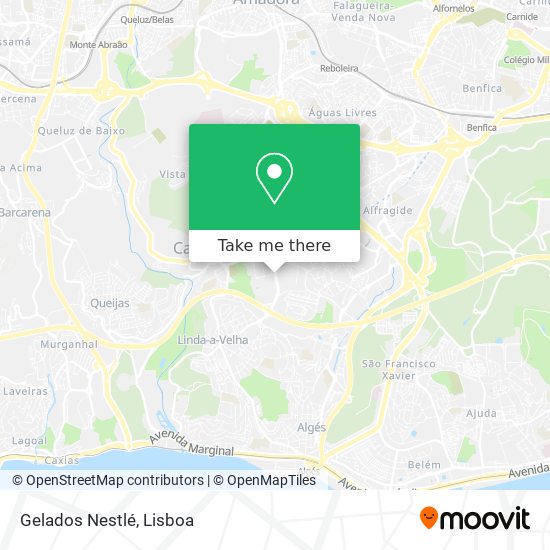 Gelados Nestlé map