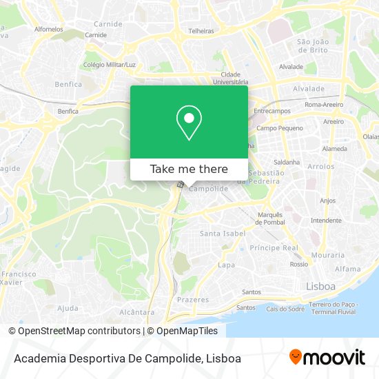Academia Desportiva De Campolide mapa