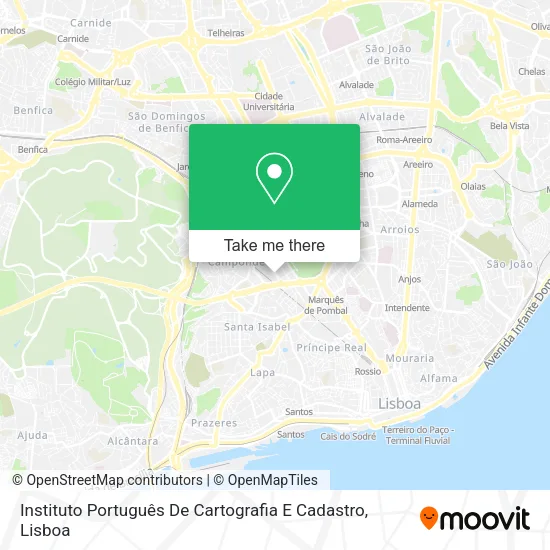 Instituto Português De Cartografia E Cadastro map