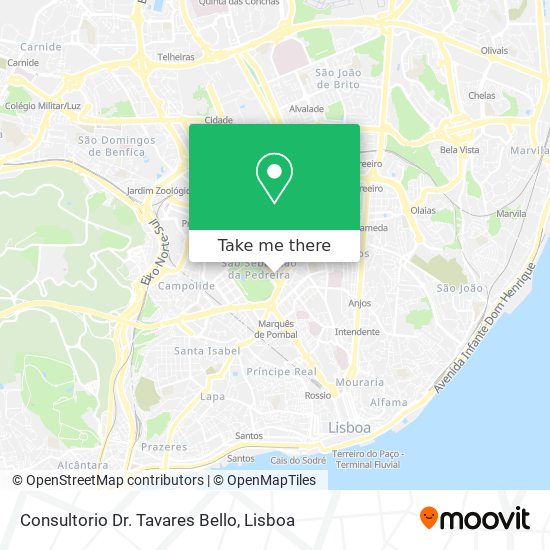 Consultorio Dr. Tavares Bello map