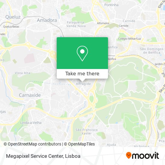 Megapixel Service Center map