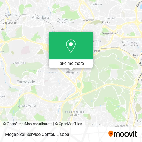 Megapixel Service Center map