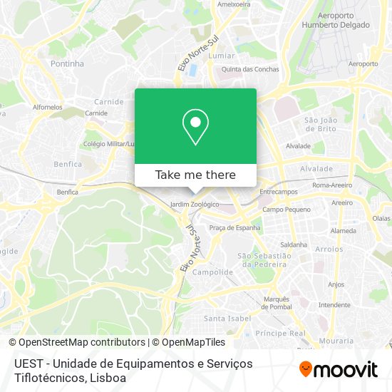 UEST - Unidade de Equipamentos e Serviços Tiflotécnicos map