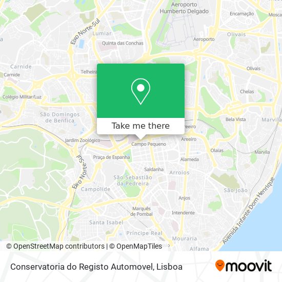 Conservatoria do Registo Automovel map