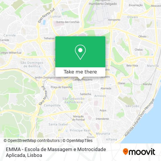 EMMA - Escola de Massagem e Motrocidade Aplicada mapa