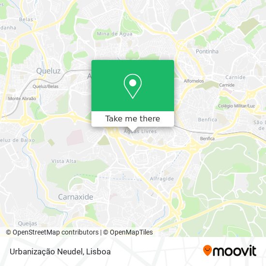 Urbanização Neudel map