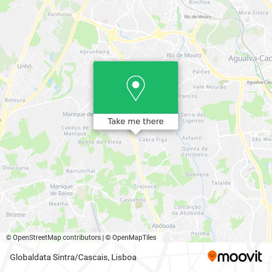 Globaldata Sintra/Cascais map