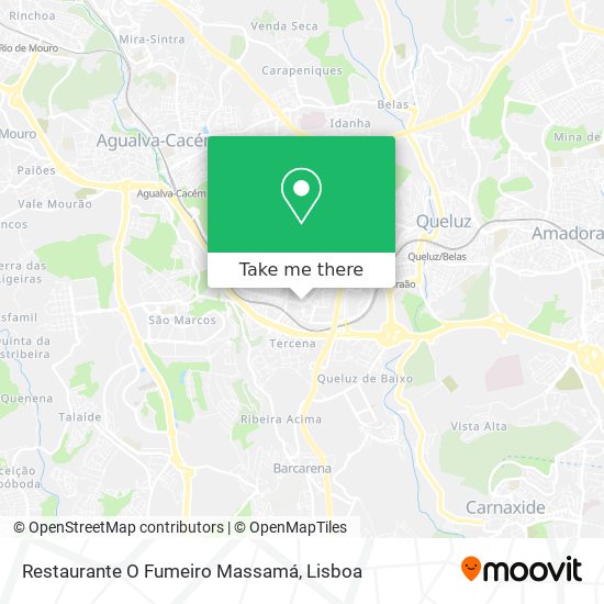 Restaurante O Fumeiro Massamá mapa