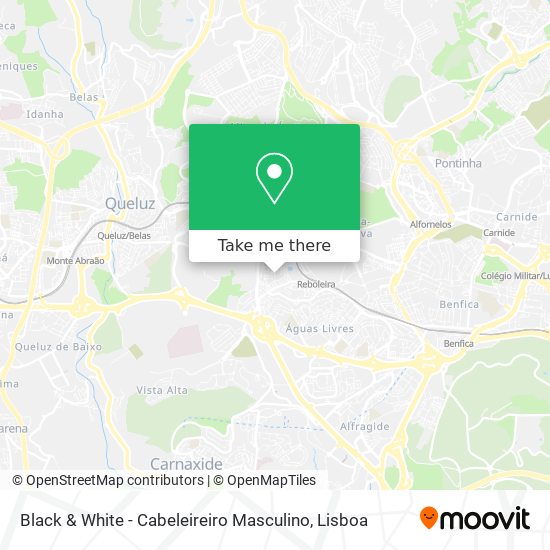 Black & White - Cabeleireiro Masculino map
