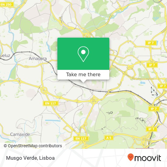 Musgo Verde map