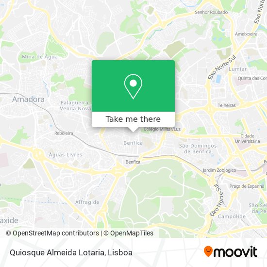 Quiosque Almeida Lotaria map