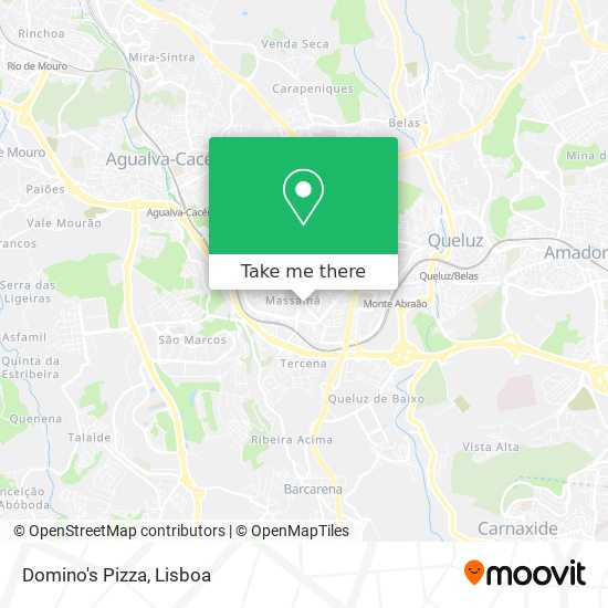 Domino's Pizza mapa