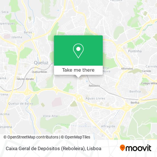 Caixa Geral de Depósitos (Reboleira) mapa