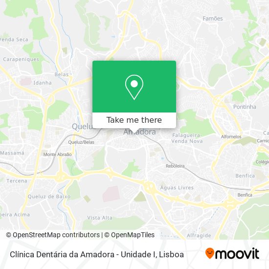 Clínica Dentária da Amadora - Unidade I map