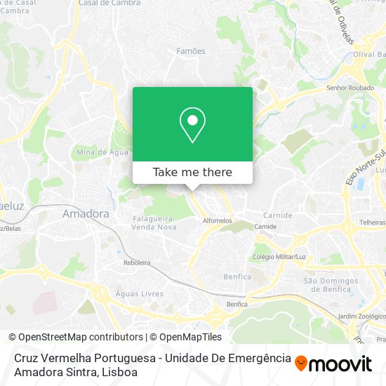Cruz Vermelha Portuguesa - Unidade De Emergência Amadora Sintra map