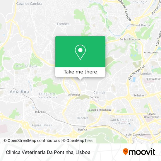 Clinica Veterinaria Da Pontinha map