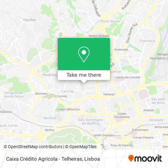 Caixa Crédito Agrícola - Telheiras map