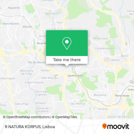 R NATURA KORPUS mapa