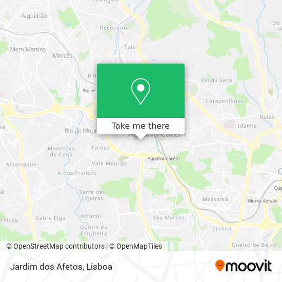 Jardim dos Afetos mapa