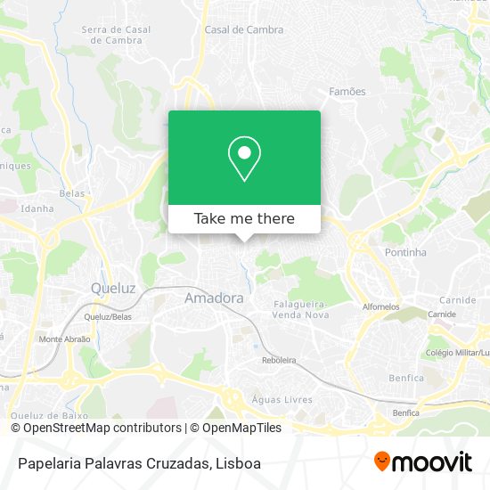 Papelaria Palavras Cruzadas map