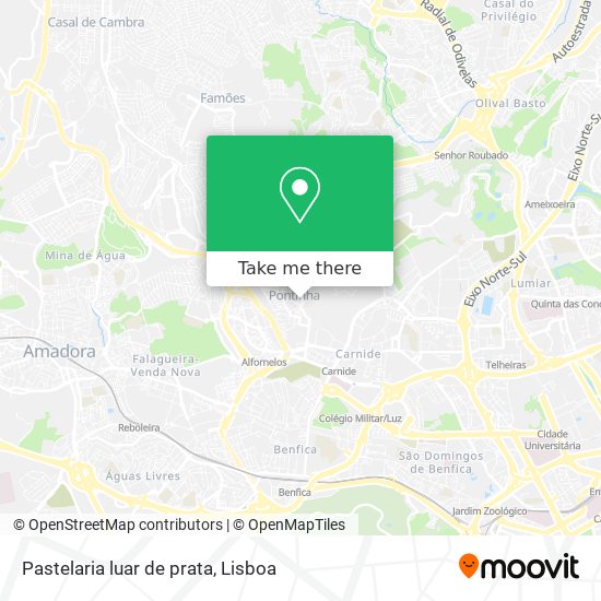 Pastelaria luar de prata map