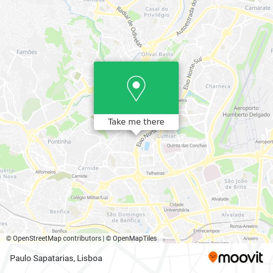 Paulo Sapatarias mapa