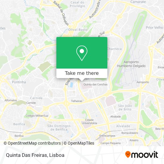 Quinta Das Freiras map