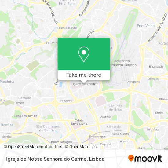Igreja de Nossa Senhora do Carmo map